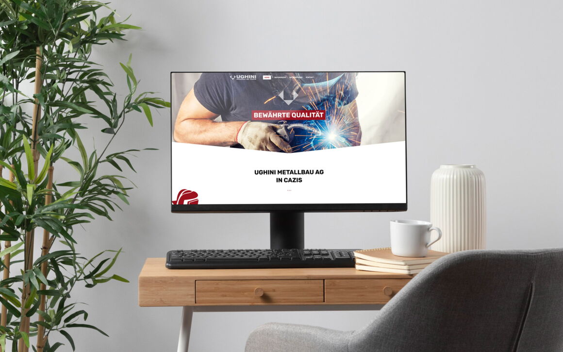 Ughini Metallbau AG, Cazis: Website