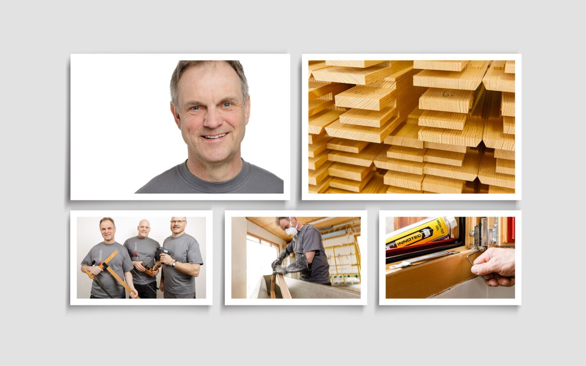 Markus Heinz Fensterbau, Sils im Domleschg: Identity, Logo, Briefschaften, Inserate, Website, Fotos